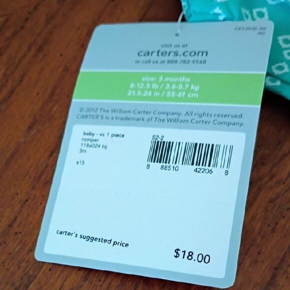 Carter's Blue Sleeveless Romper for Playful Days - Picture 5 of 5